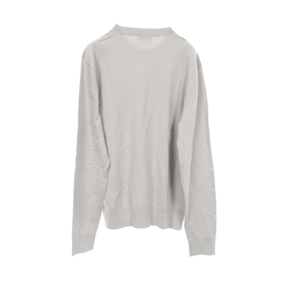 Point Faubourg ニット カシミヤ シルク ライトグレー エルメス トップス HERMES