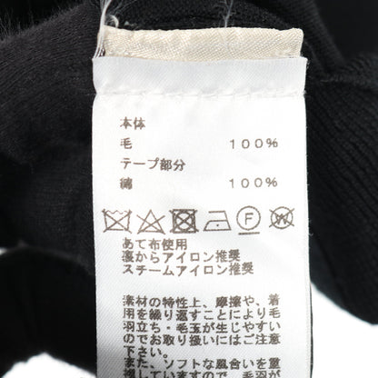 ニット ウール ブラック ショルダーボタン エルメス トップス HERMES