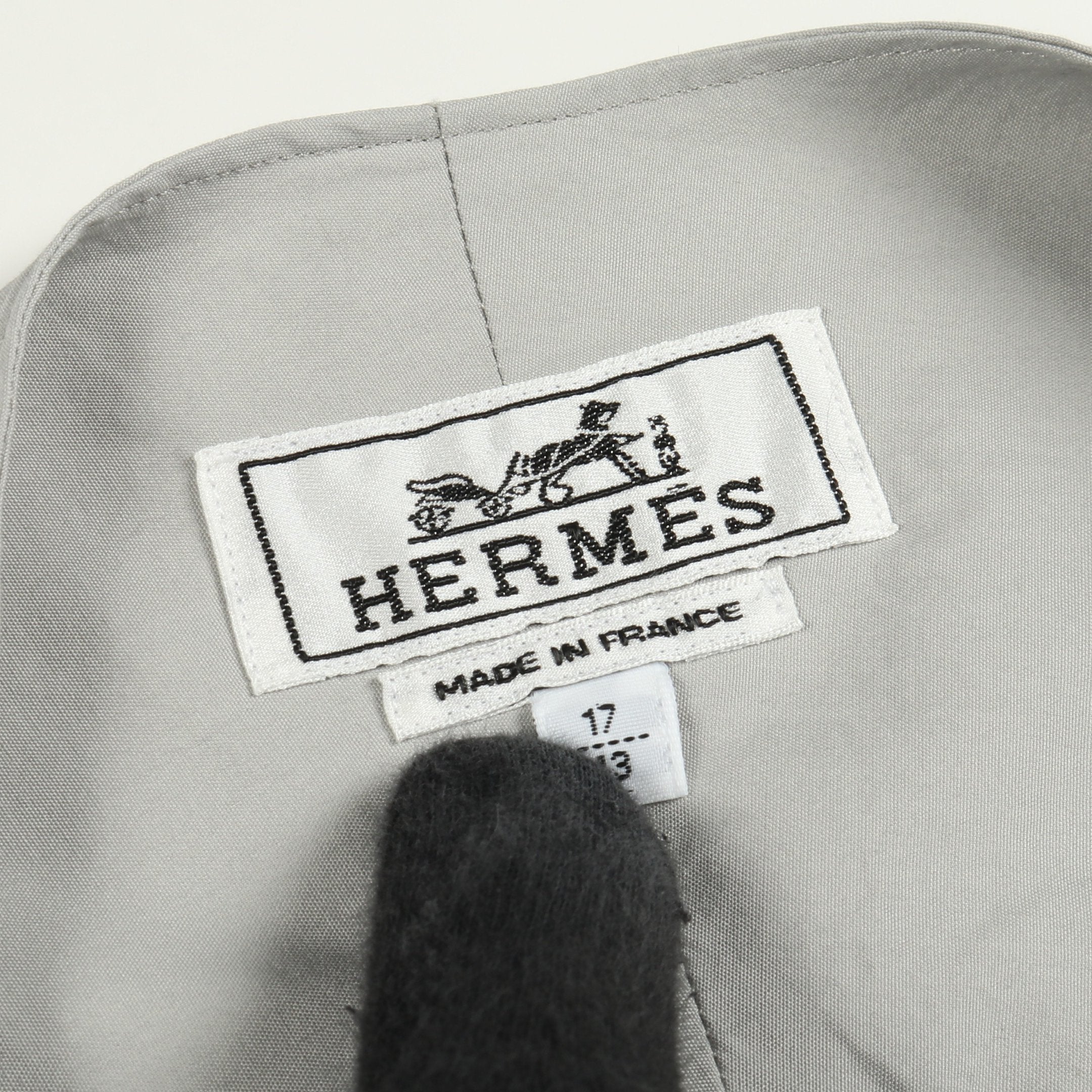プルオーバー シャツ コットン グレー エルメス – RECLO