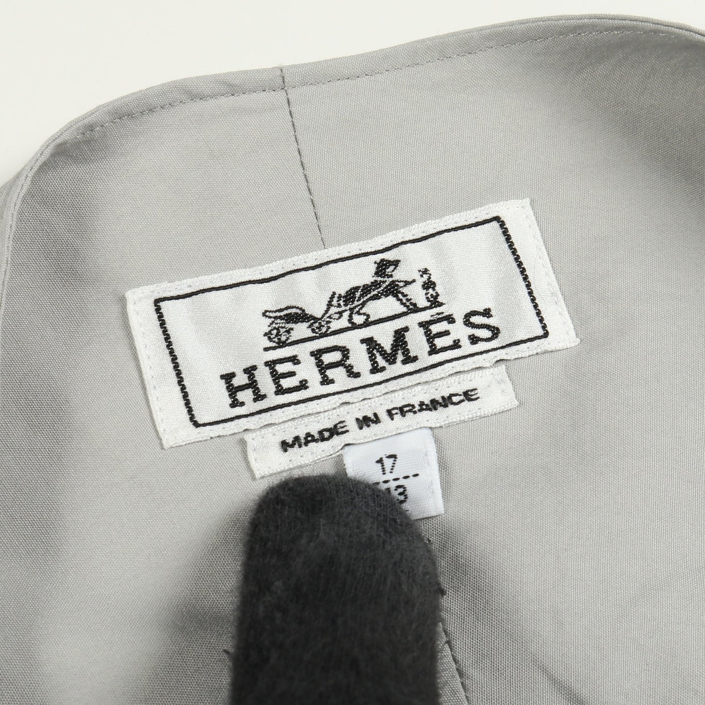 プルオーバー シャツ コットン グレー エルメス トップス HERMES