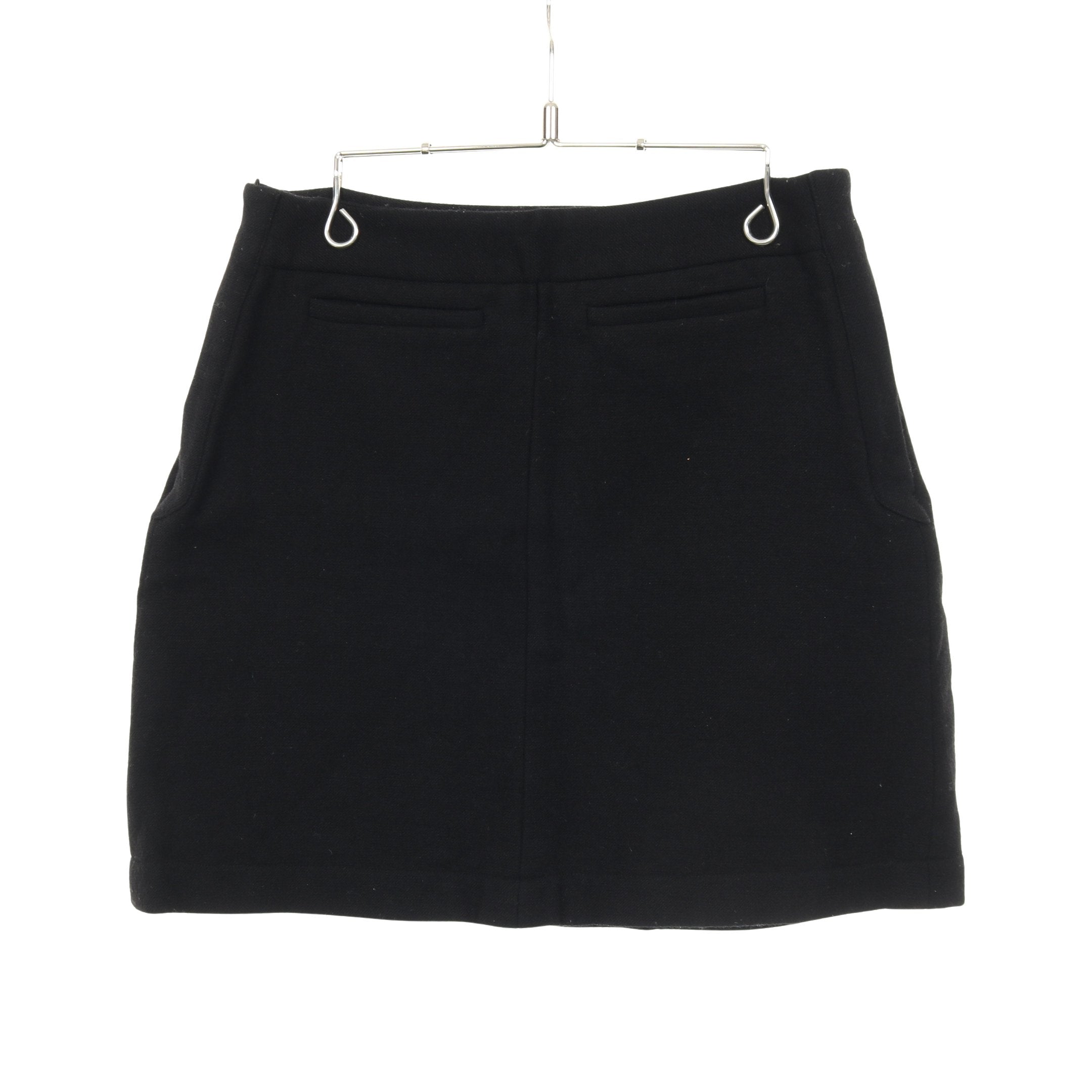 シャネル　CCロゴボタン　黒　ウール　スカート シャネル ジャケット スーツ CHANEL ブラック ウール スカート 06A