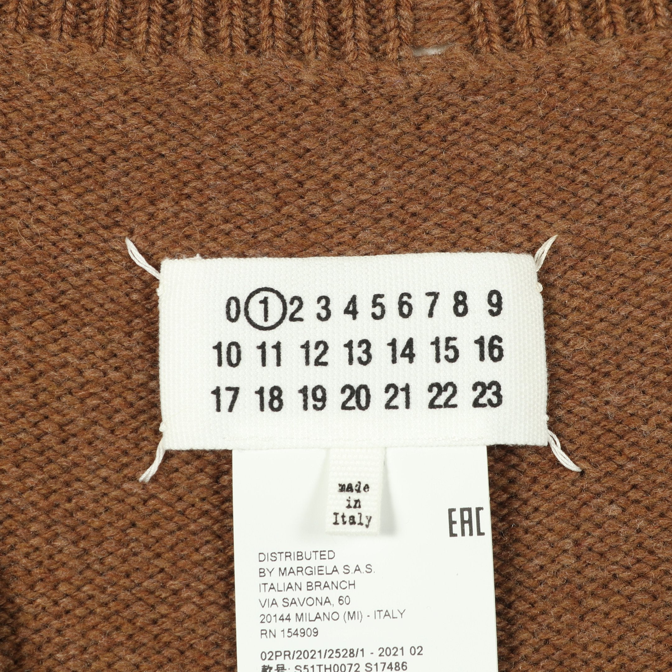 メゾンマルジェラ　ダメージ加工　ベスト ベスト ウール ブラウン ダメージ加工 メゾンマルジェラ1 – RECLO