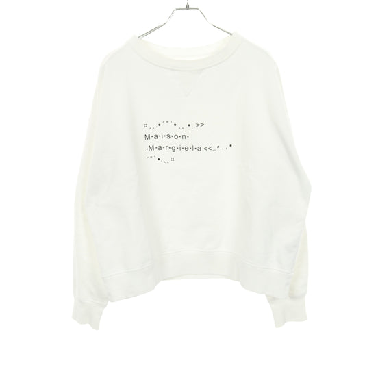 フォントジェネレーター オーバーサイズ スウェットシャツ コットン ホワイト メゾンマルジェラ1 トップス Maison Margiela 1