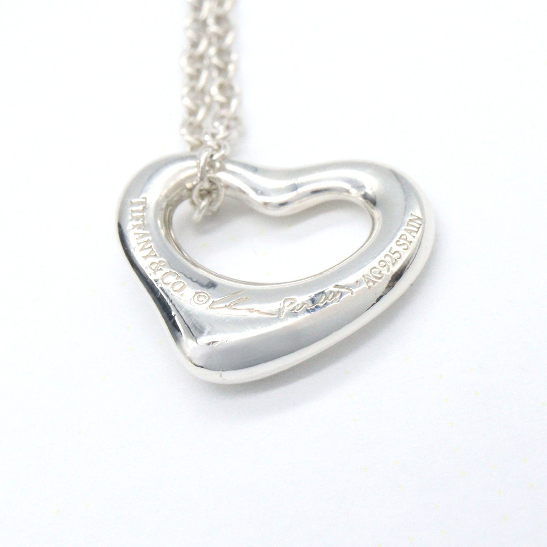 オープンハート ネックレス ミニ ネックレス SV925 シルバー