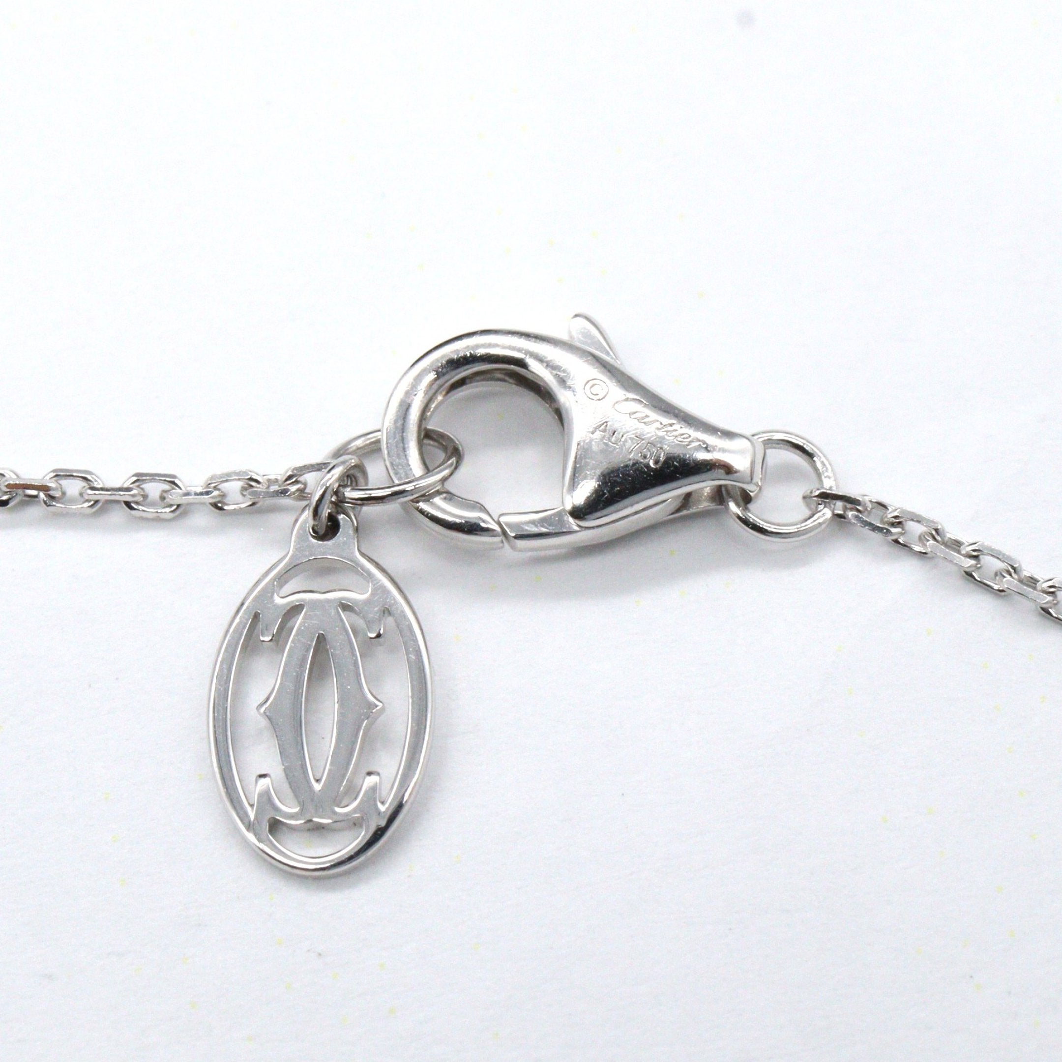 ダムール ネックレス XS ネックレス K18WG ダイヤモンド ホワイト