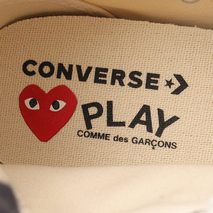 PLAY COMME des GARCONS × CONVERSE ハイカットスニーカー キャンバス オフホワイト レッド プレイコムデギャルソン シューズ PLAY COMME des GARCONS