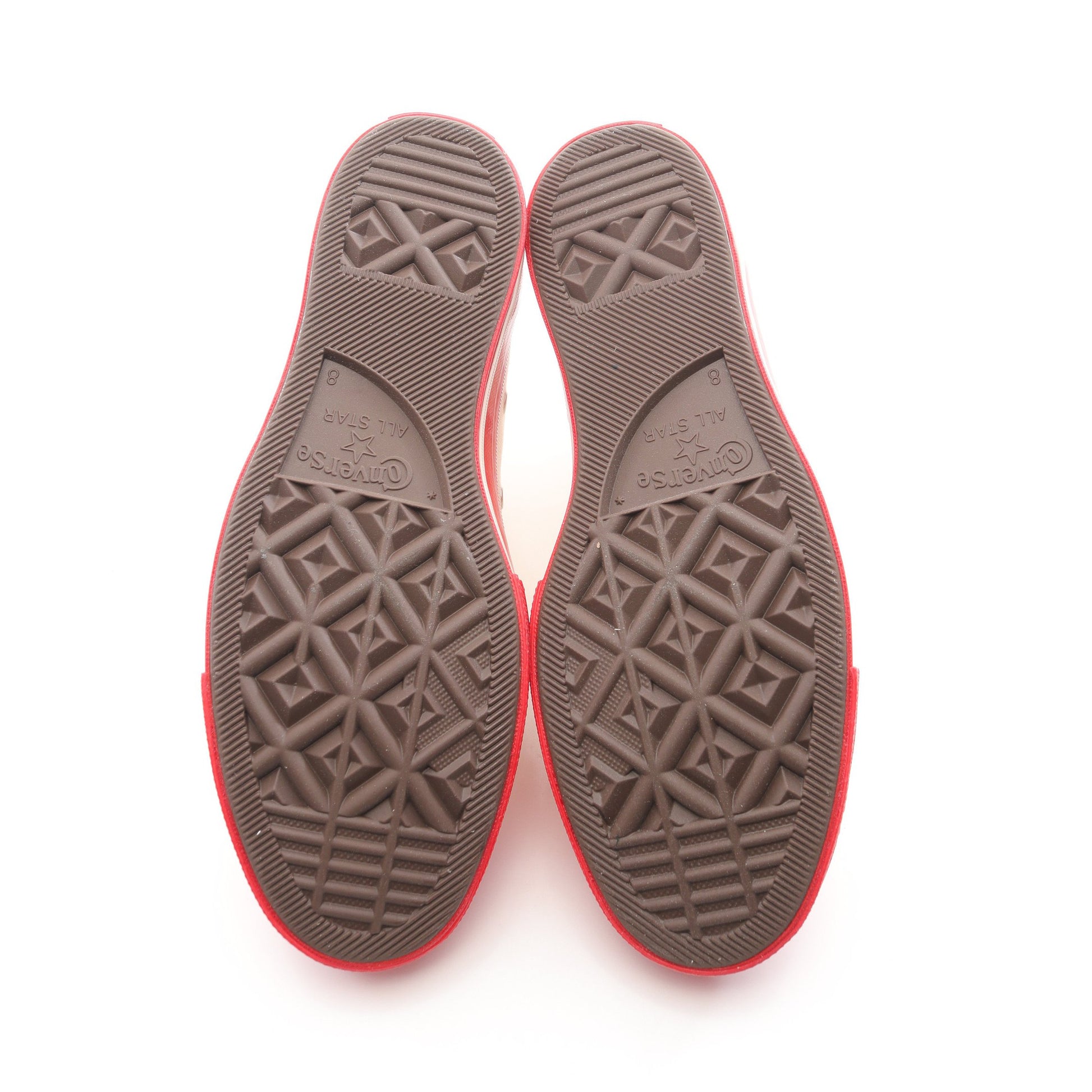 PLAY COMME des GARCONS × CONVERSE ハイカットスニーカー キャンバス オフホワイト レッド プレイコムデギャルソン シューズ PLAY COMME des GARCONS