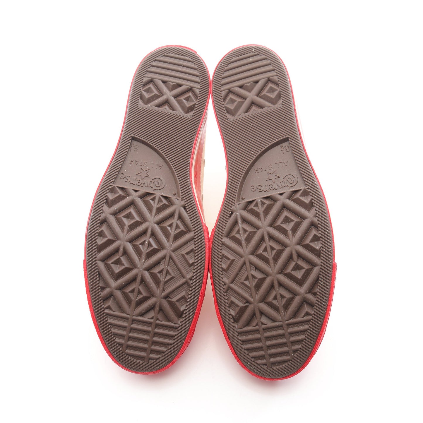 PLAY COMME des GARCONS × CONVERSE ハイカットスニーカー キャンバス オフホワイト レッド プレイコムデギャルソン シューズ PLAY COMME des GARCONS
