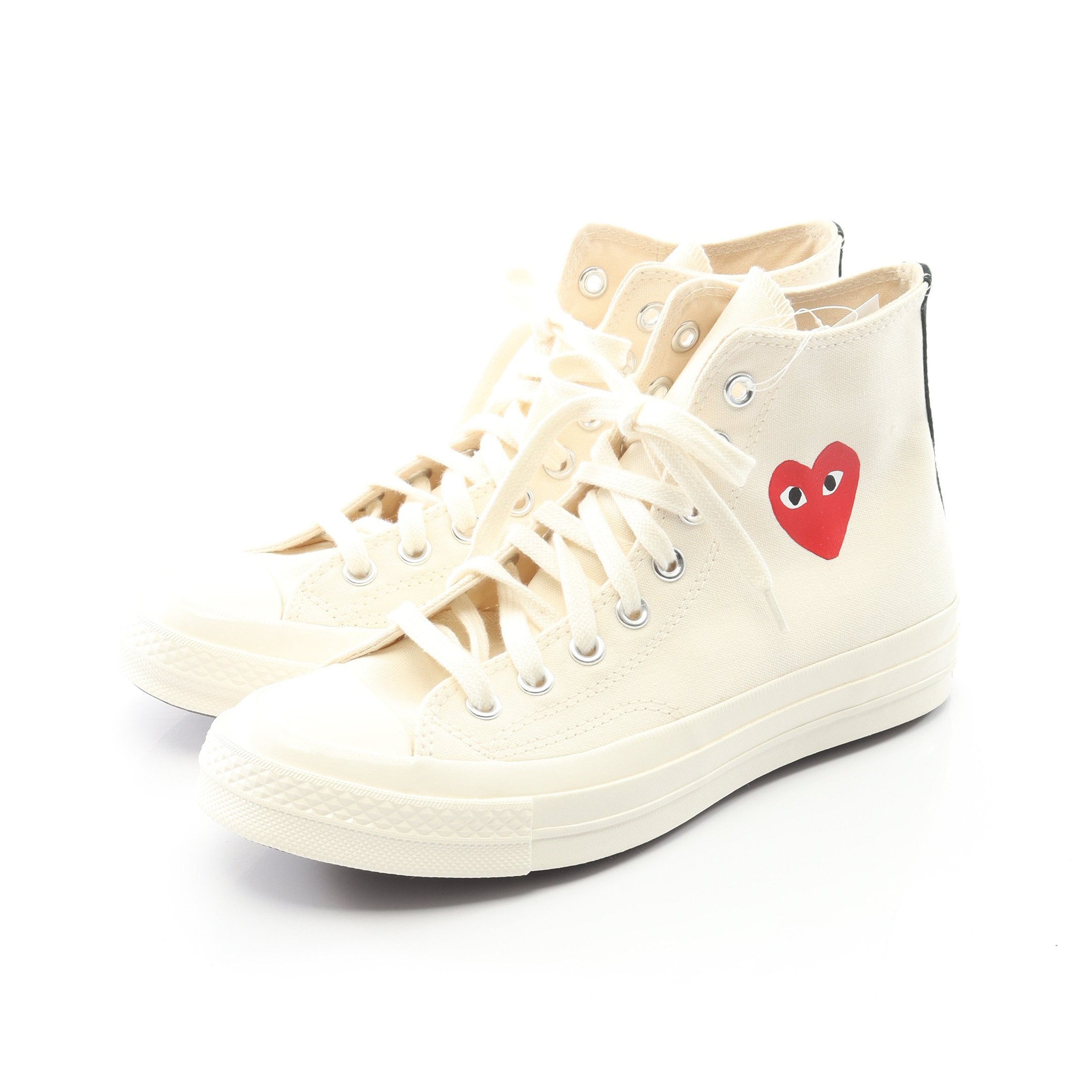PLAY COMME des GARCONS × CONVERSE ハイカットスニーカー キャンバス