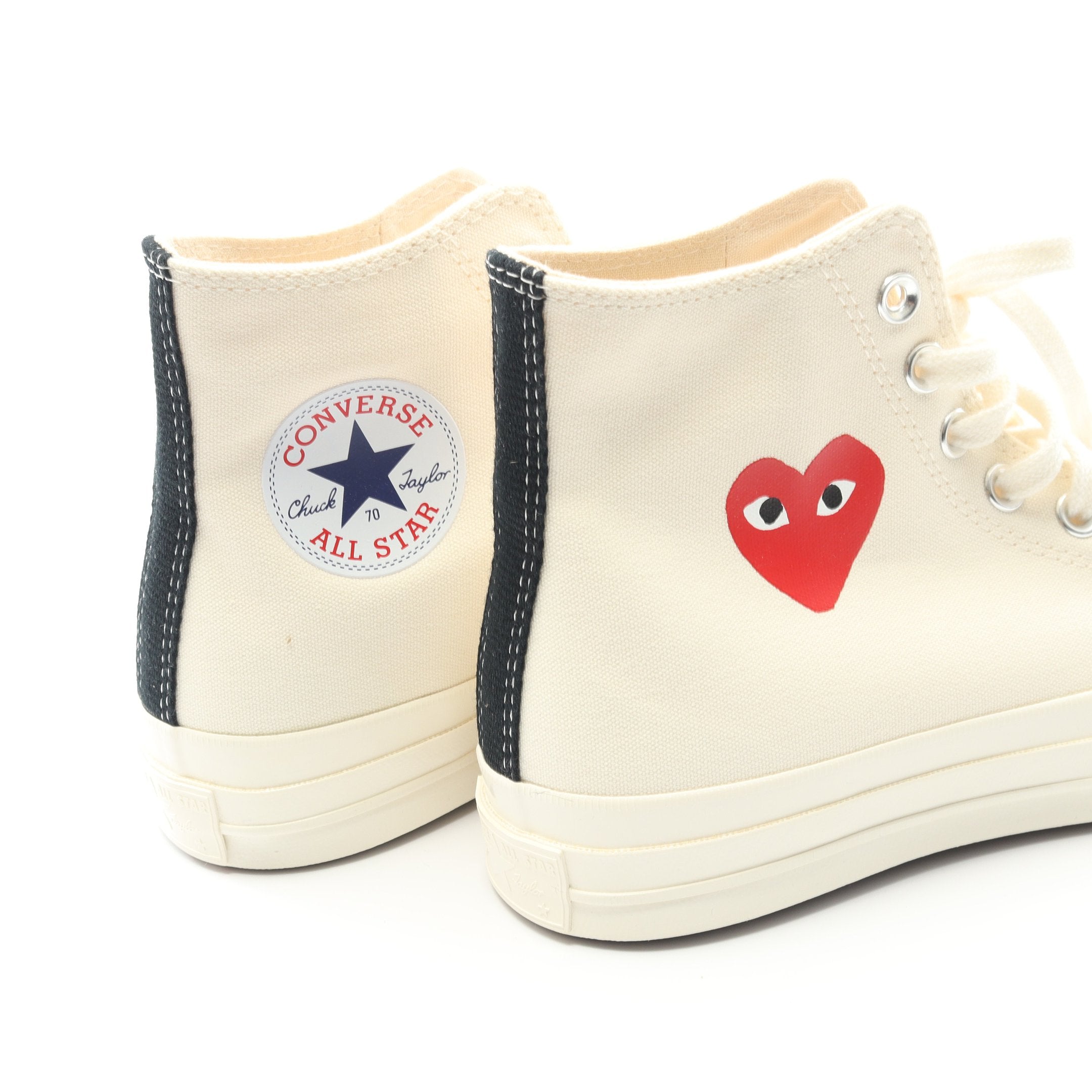PLAY COMME des GARCONS × CONVERSE ハイカットスニーカー キャンバス