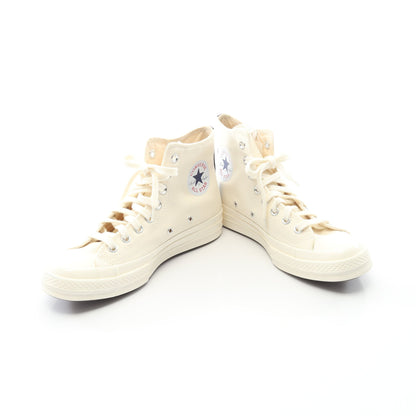 PLAY COMME des GARCONS × CONVERSE ハイカットスニーカー キャンバス オフホワイト ブラック プレイコムデギャルソン シューズ PLAY COMME des GARCONS
