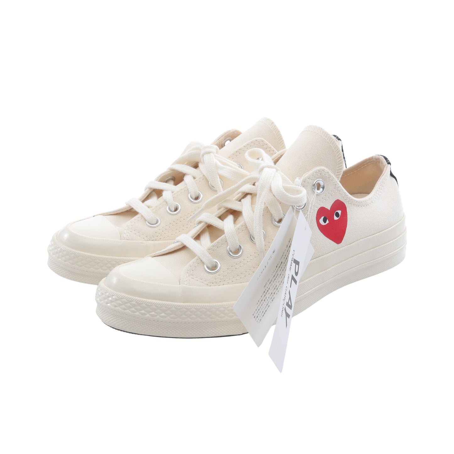 PLAY COMME des GARCONS × CONVERSE スニーカー キャンバス オフ 