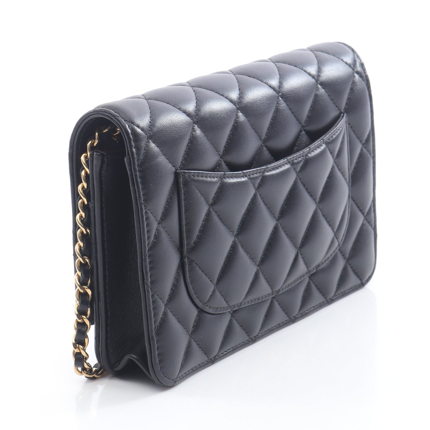 マトラッセ チェーンウォレット ラムスキン ブラック ゴールド金具 シャネル バッグ CHANEL