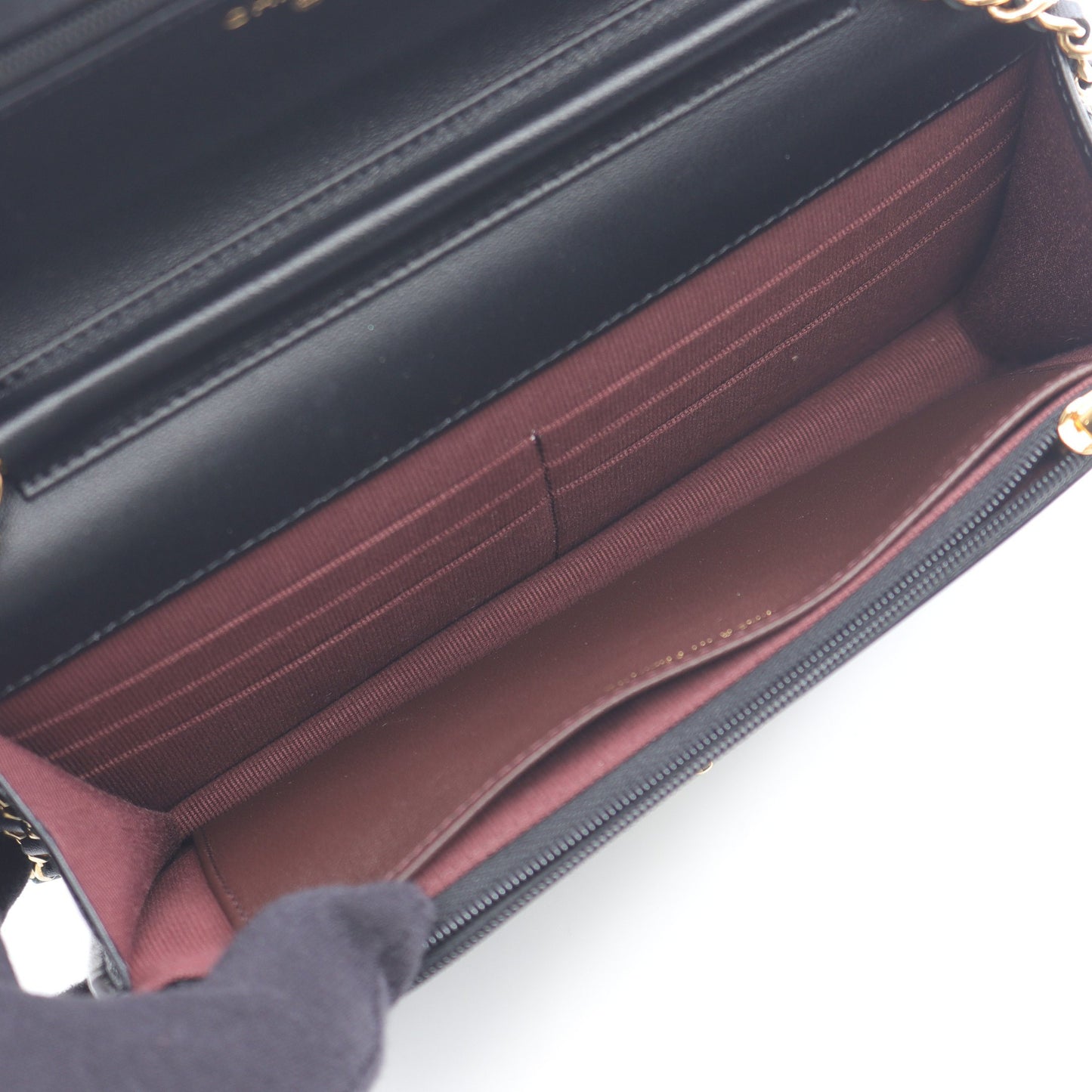 マトラッセ チェーンウォレット ラムスキン ブラック ゴールド金具 シャネル バッグ CHANEL