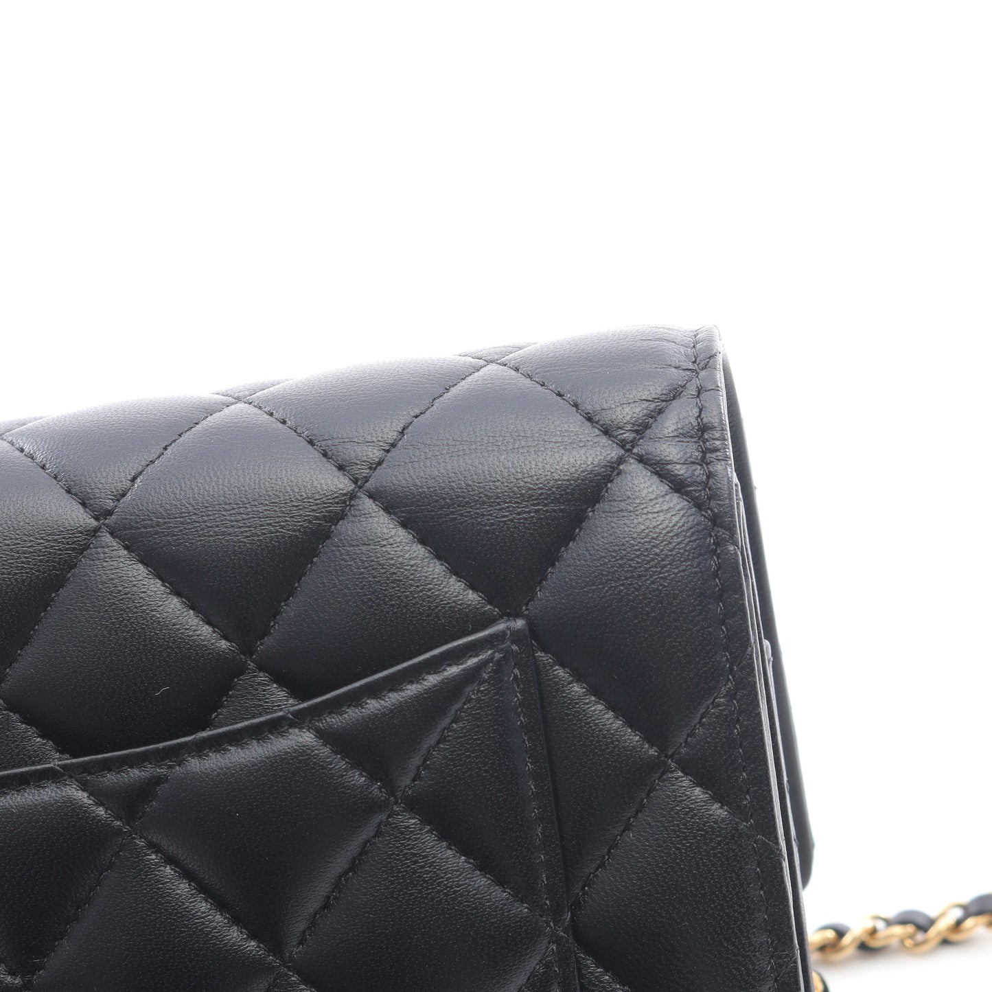 マトラッセ チェーンウォレット ラムスキン ブラック ゴールド金具 シャネル バッグ CHANEL