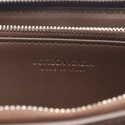カセット ラウンドファスナー長財布 レザー ダークブラウン ボッテガヴェネタ 財布・小物 BOTTEGA VENETA