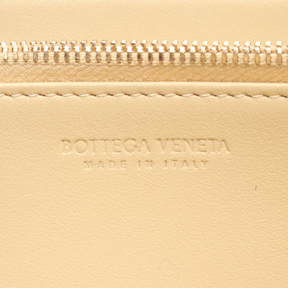 イントレチャート ラウンドファスナー長財布 レザー ベージュ ボッテガヴェネタ 財布・小物 BOTTEGA VENETA