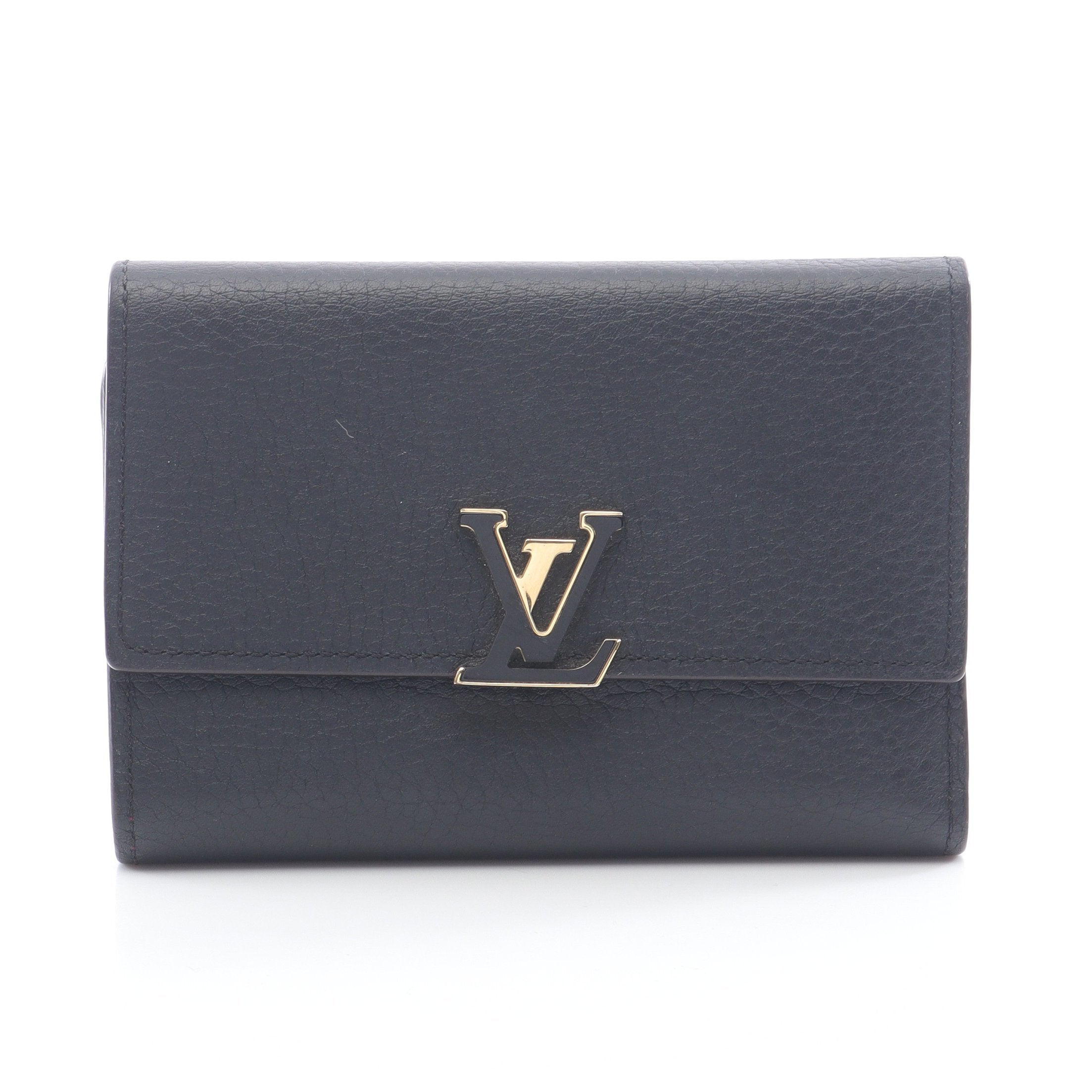 ポルトフォイユ カプシーヌ コンパクト ノワール ホットピンク 三