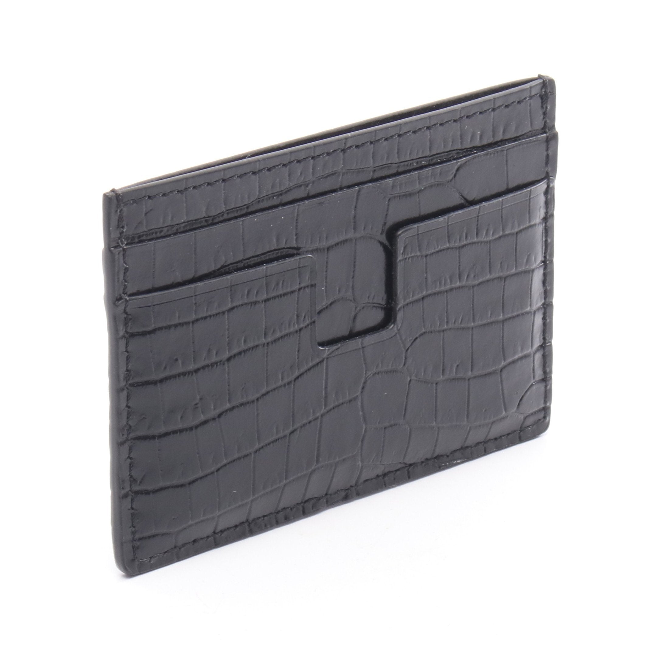 カードケース レザー ブラック クロコ型押し トムフォード – RECLO