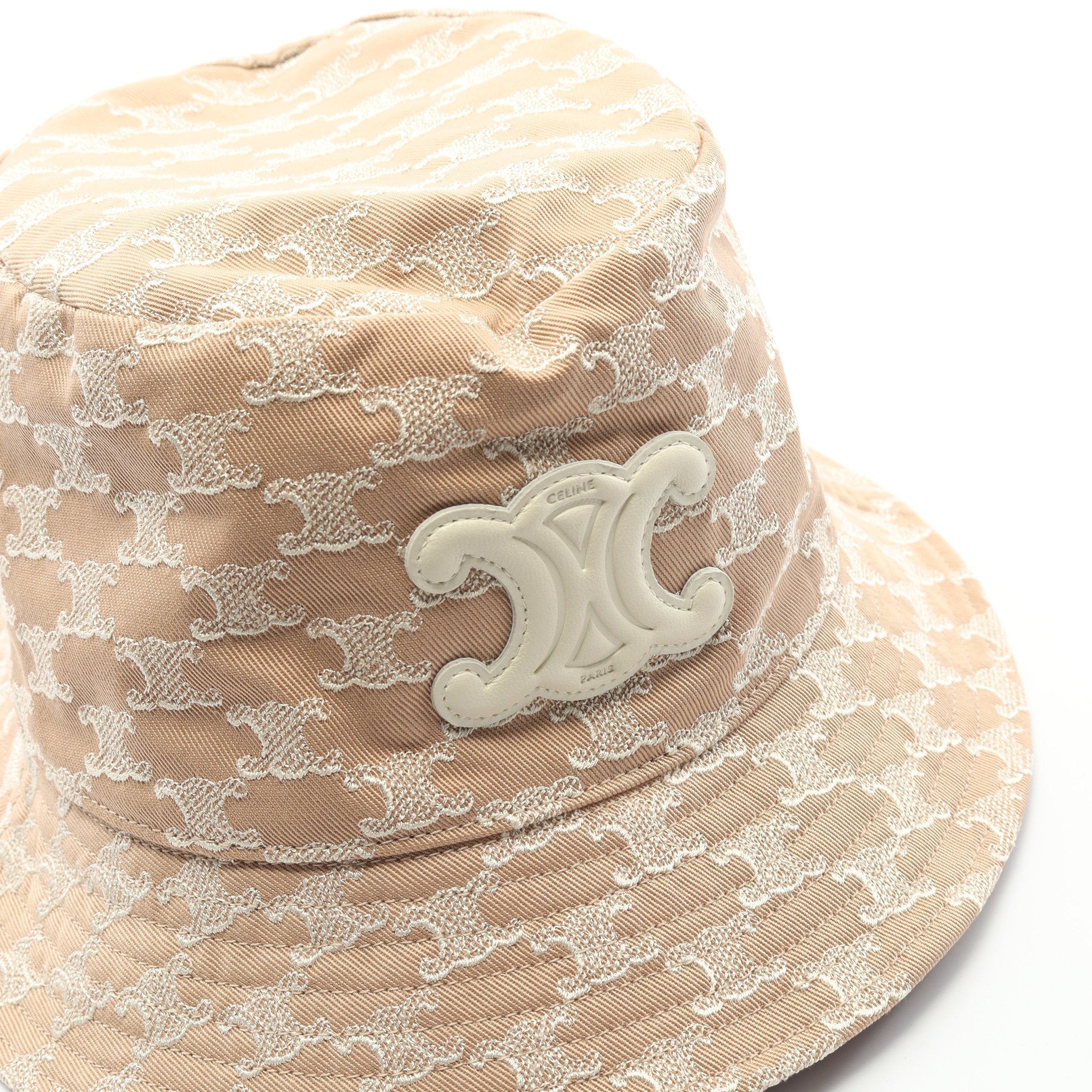 トリオンフ バケットハット 帽子 ハット コットン ピンクベージュ