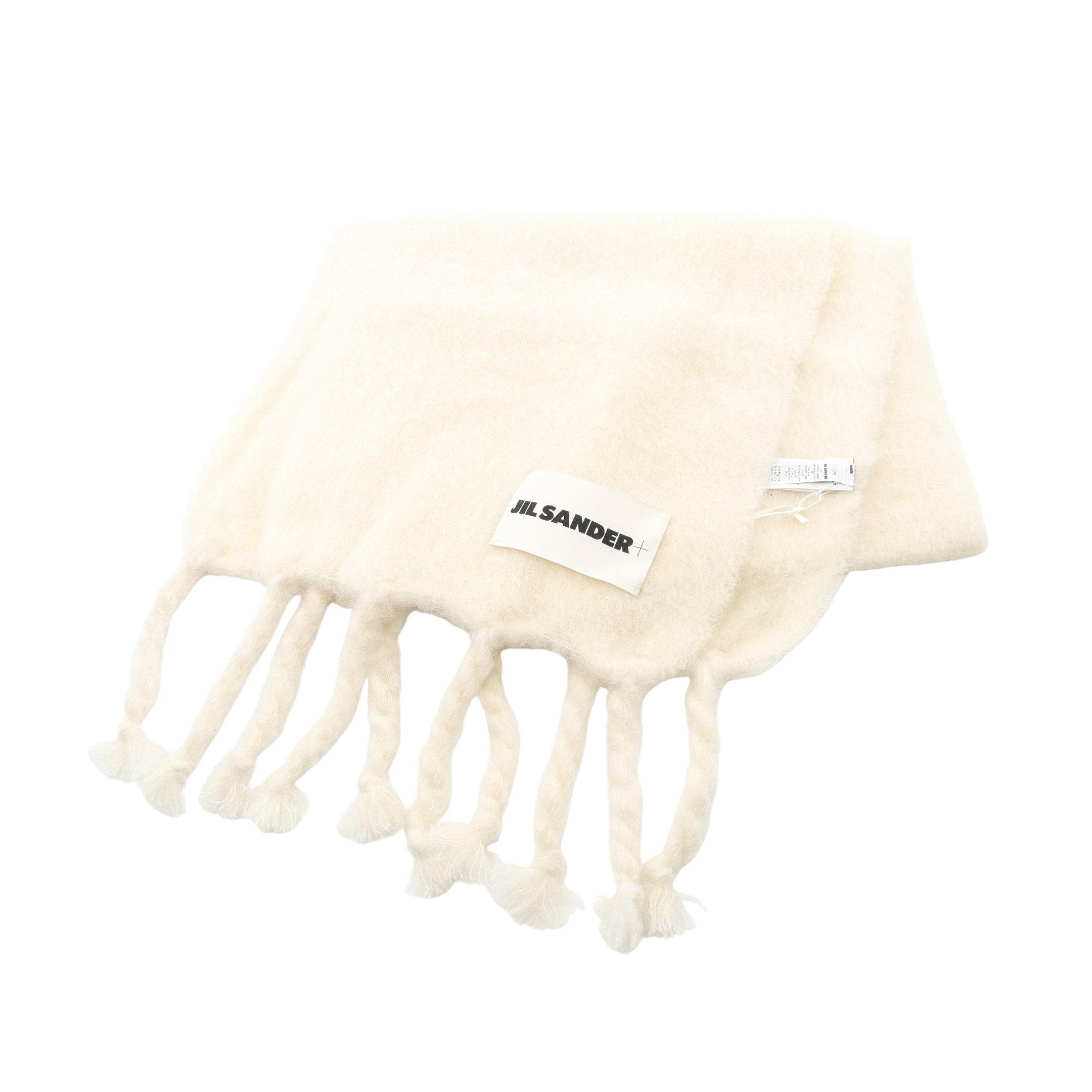 マフラー モヘヤ ウール ナイロン アイボリー ジルサンダープラス – RECLO