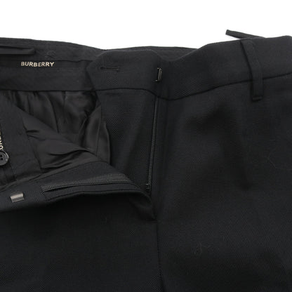 スラックス トラウザーズ ウール ブラック カットアウト バーバリー ボトムス BURBERRY
