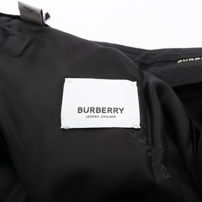 スラックス トラウザーズ ウール ブラック カットアウト バーバリー ボトムス BURBERRY