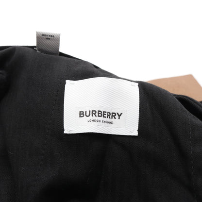 スラックス トラウザーズ ウール ナイロン ブラック ベルト付き バーバリー ボトムス BURBERRY