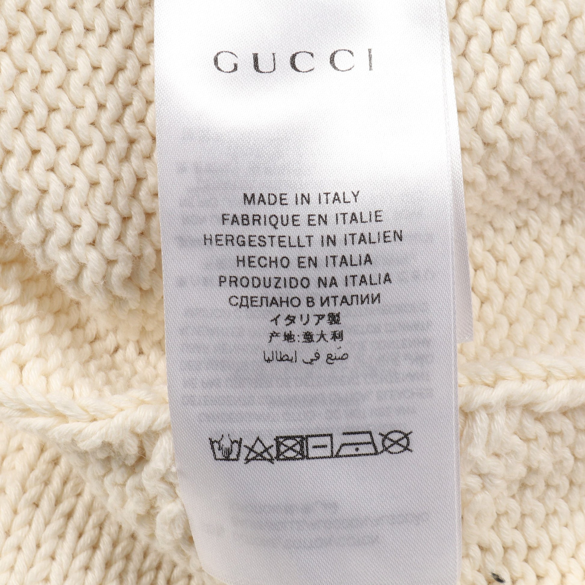カーディガン Vネック コットン ホワイト レッド グリーン キッズ グッチ トップス GUCCI