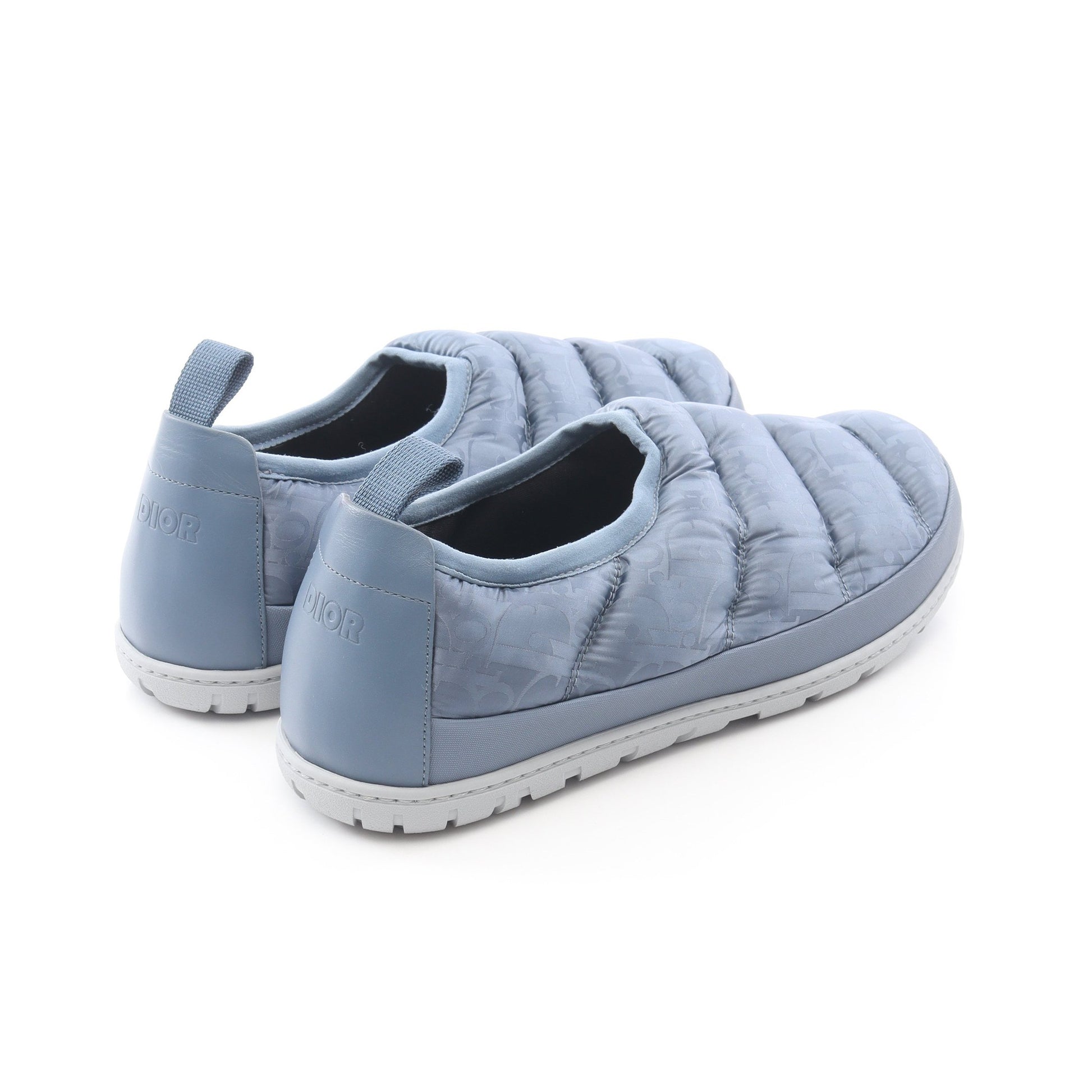 Dior Snow Slipper オブリーク スリッポン ファブリック レザー ブルーグレー ディオール シューズ DIOR