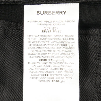 スキニー パンツ ビスコース ブラック フリンジ バーバリー ボトムス BURBERRY