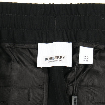 TBロゴ刺繍 ジョガーパンツ ビスコース ブラック バーバリー ボトムス BURBERRY
