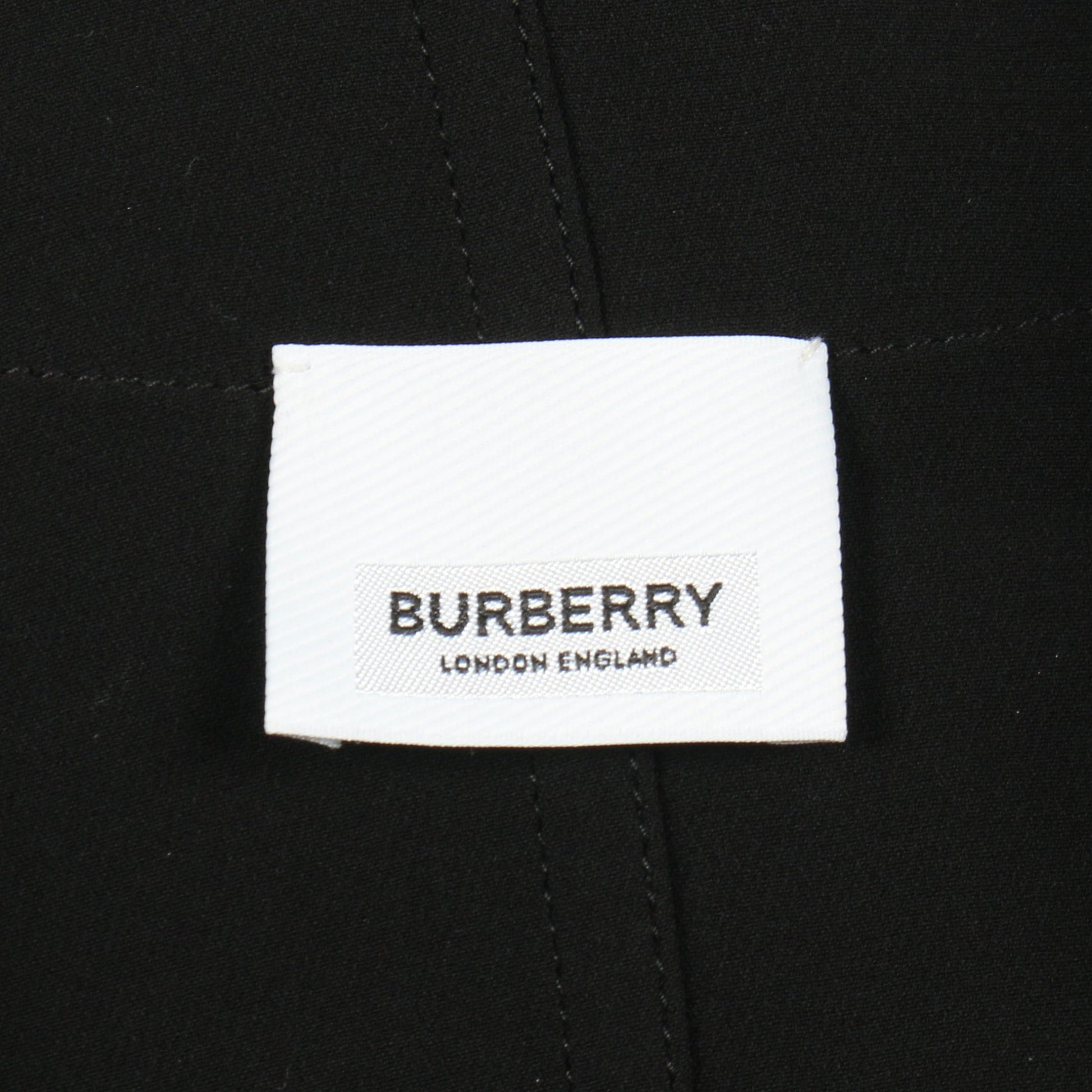 ワンピース ノースリーブ シルク ブラック バーバリー ワンピース BURBERRY