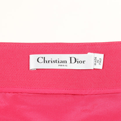 ミニ スカート ウール シルク ピンクパープル クリスチャンディオール ボトムス Christian Dior