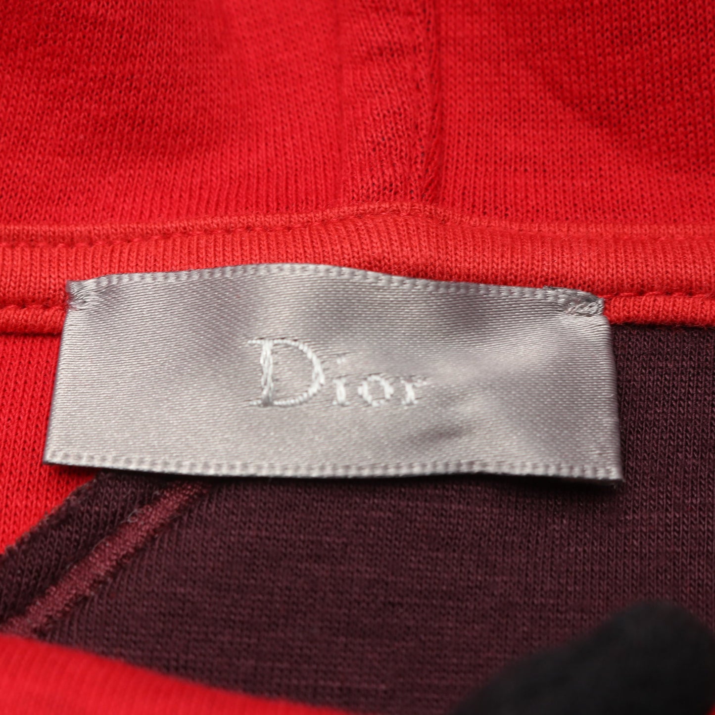 プルオーバーパーカー レーヨン コットン ボルドー レッド ディオールオム トップス Dior HOMME