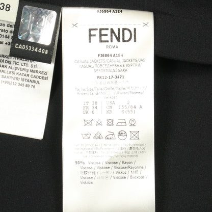 KASUAL JACKETS ブルゾン 花柄 レーヨン ブラック フェンディ アウター FENDI