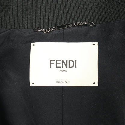 KASUAL JACKETS ブルゾン 花柄 レーヨン ブラック フェンディ アウター FENDI