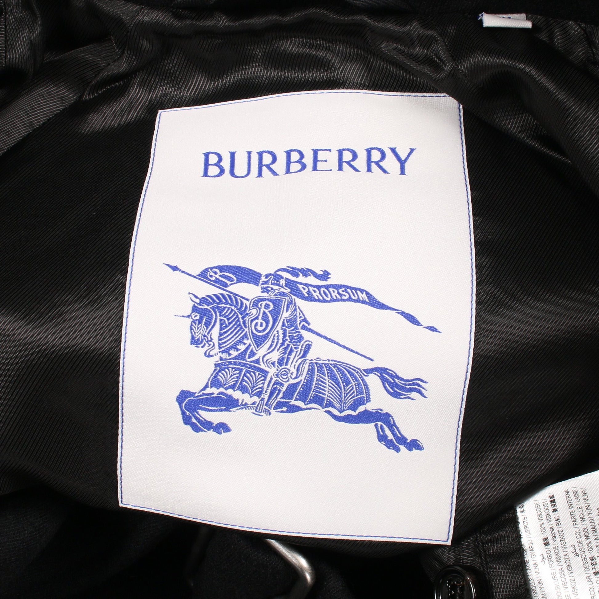 コート ウール ブラック バーバリー アウター BURBERRY