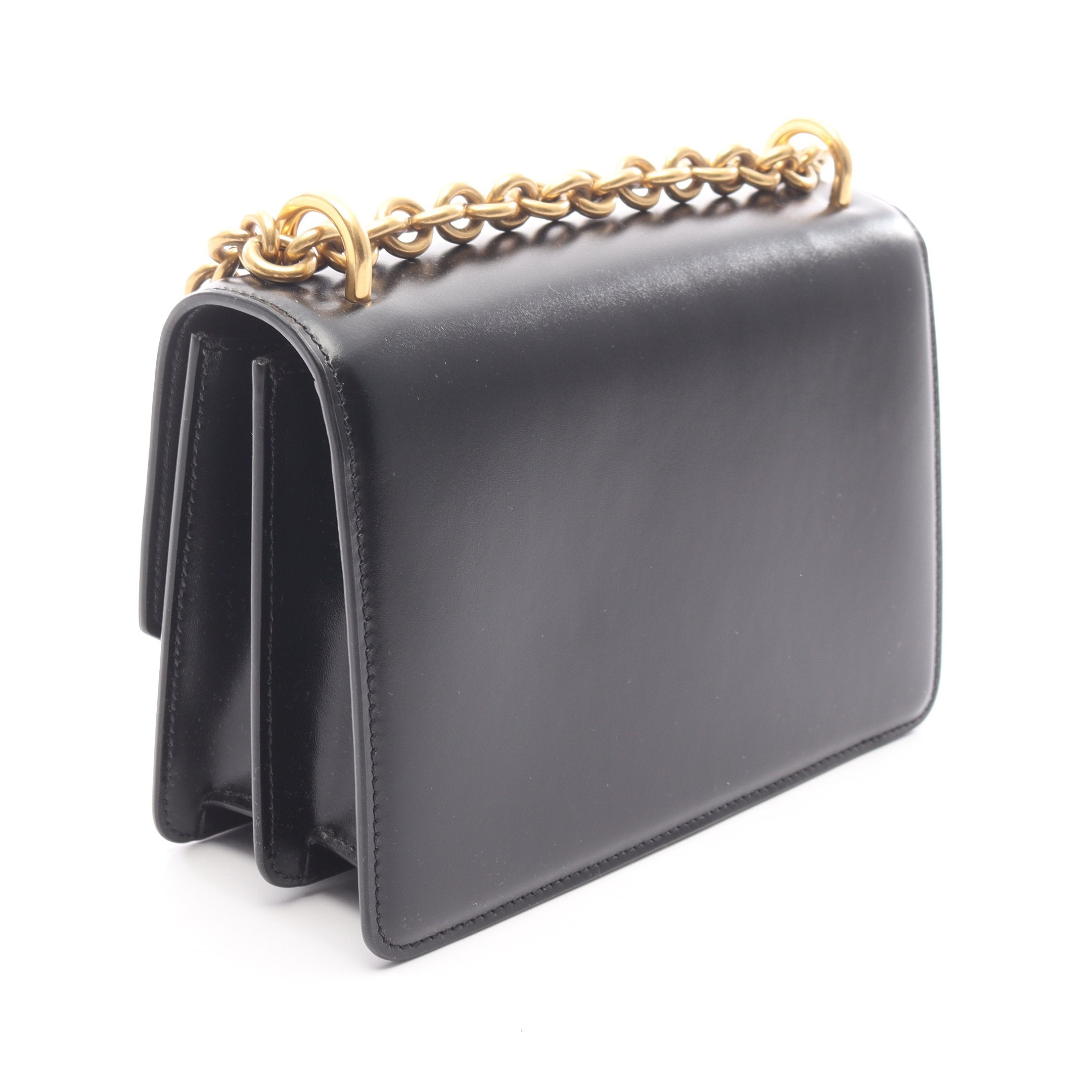 ヴェイン スモール チェーンショルダーバッグ レザー ブラック