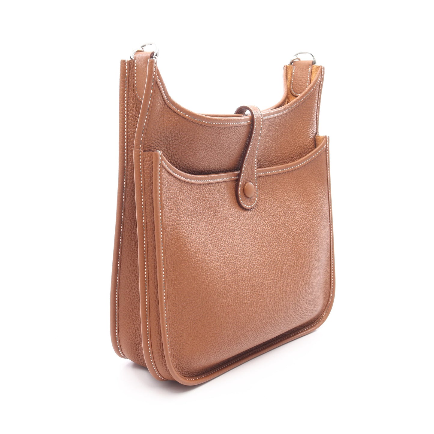 エヴリン 3 トロワ PM ゴールド ショルダーバッグ トリヨンクレマンス ブラウン シルバー金具 K刻印 エルメス バッグ HERMES