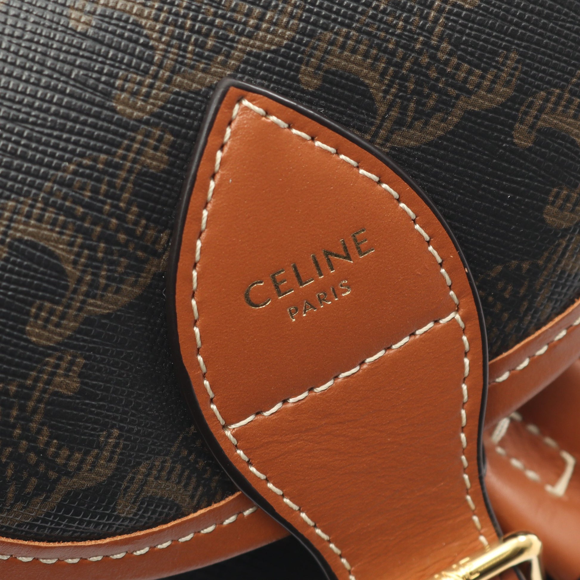 ミニ フォルコバックパック トリオンフ バックパック リュックサック PVC レザー ブラック ブラウン セリーヌ バッグ CELINE