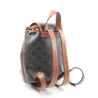 ミニ フォルコバックパック トリオンフ バックパック リュックサック PVC レザー ブラック ブラウン セリーヌ バッグ CELINE