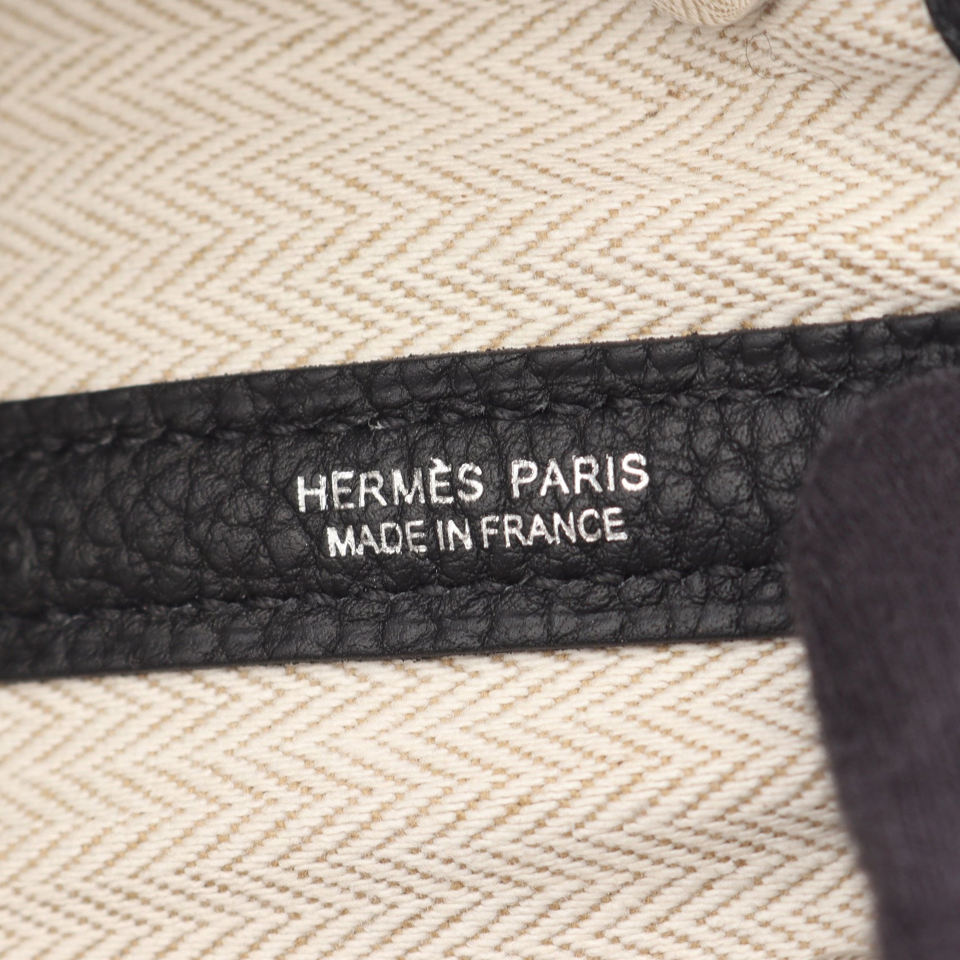 ガーデンパーティTPM ハンドバッグ トートバッグ ネゴンダ ブラック シルバー金具 K刻印 エルメス バッグ HERMES