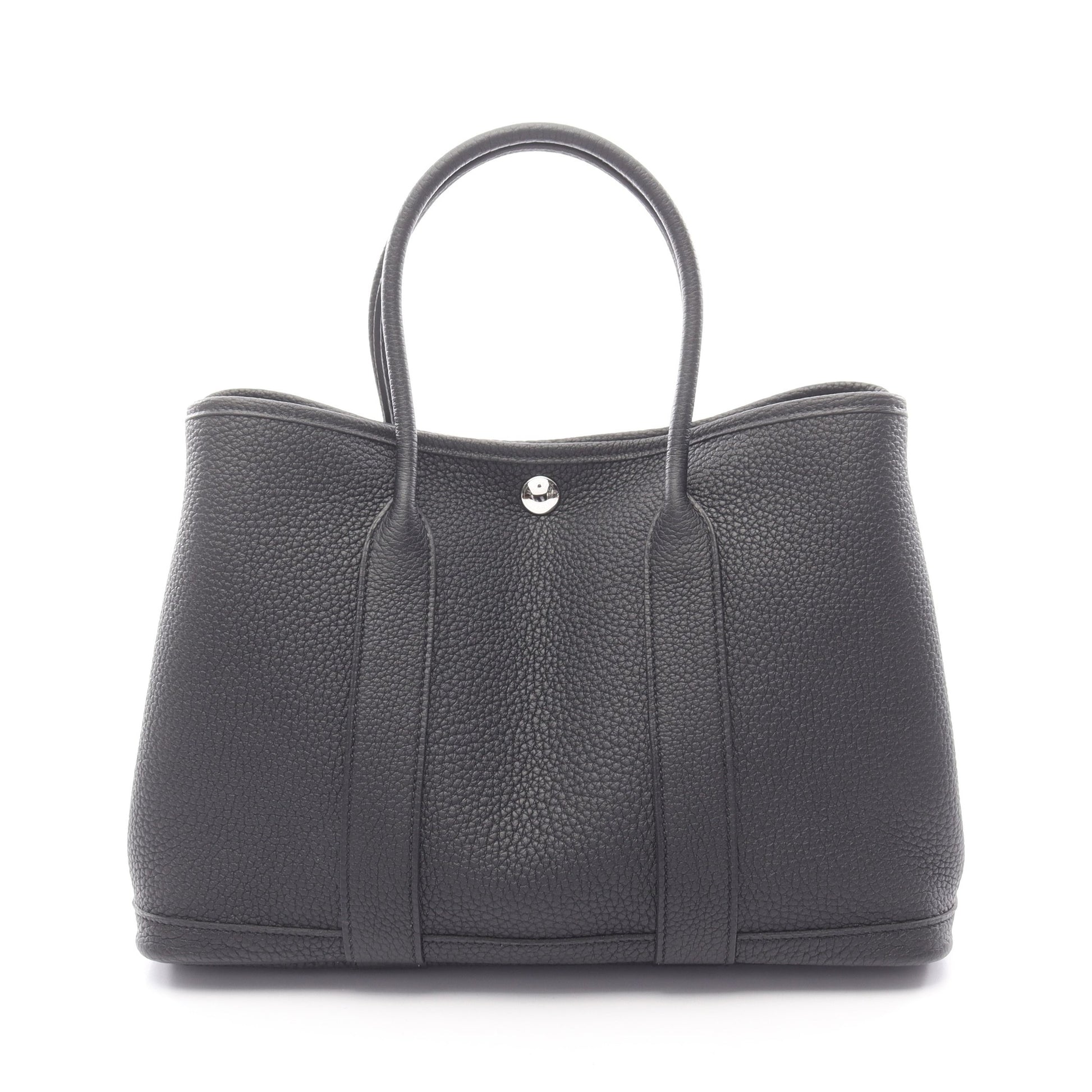 ガーデンパーティTPM ハンドバッグ トートバッグ ネゴンダ ブラック シルバー金具 K刻印 エルメス バッグ HERMES