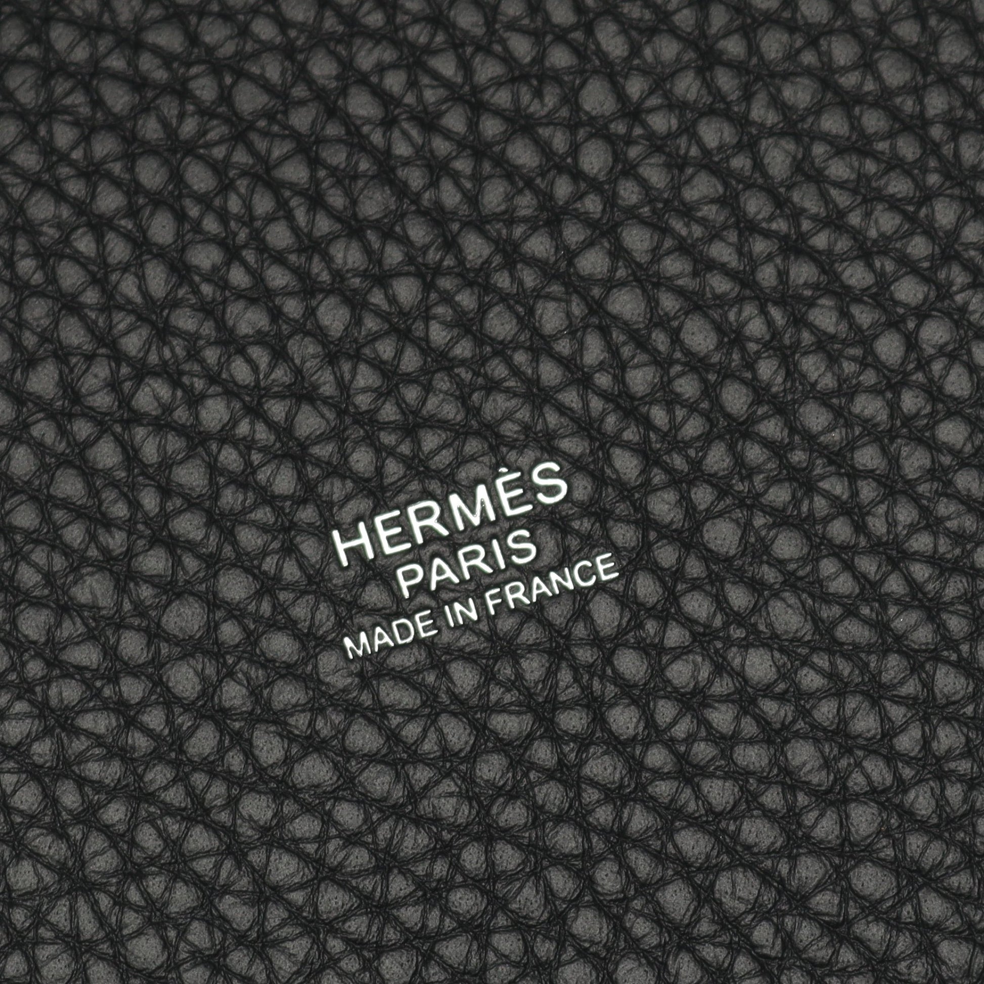 ピコタンロックPM ハンドバッグ トリヨンクレマンス ブラック シルバー金具 K刻印 エルメス バッグ HERMES