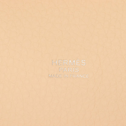 ピコタンロックPM ナタ ハンドバッグ トリヨンクレマンス アイボリー シルバー金具 K刻印 エルメス バッグ HERMES