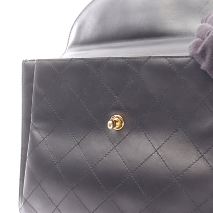 マトラッセ チェーンショルダーバッグ ラムスキン ブラック ゴールド金具 シャネル バッグ CHANEL