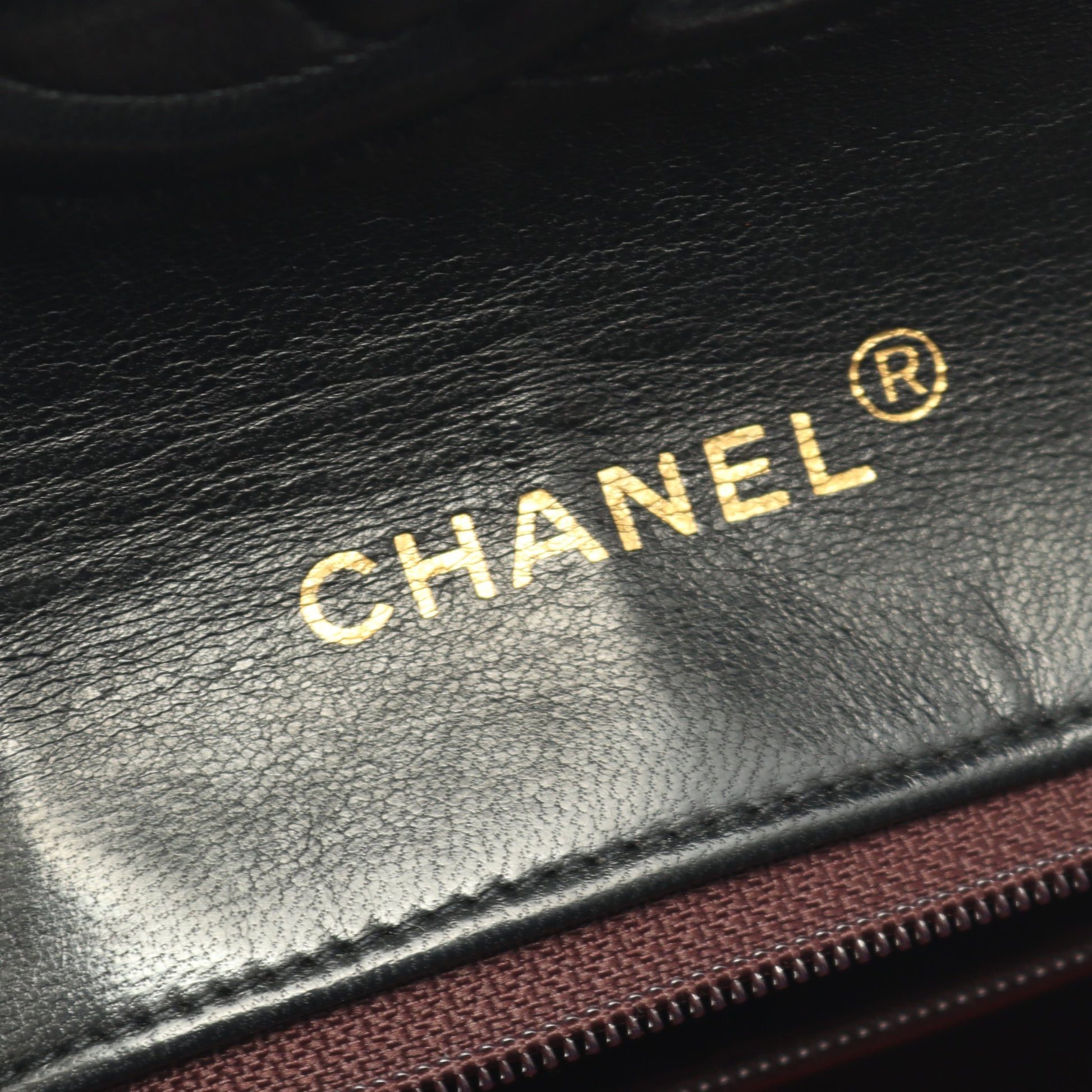 マトラッセ チェーンショルダーバッグ ラムスキン ブラック ゴールド金具 ヴィンテージ シャネル バッグ CHANEL