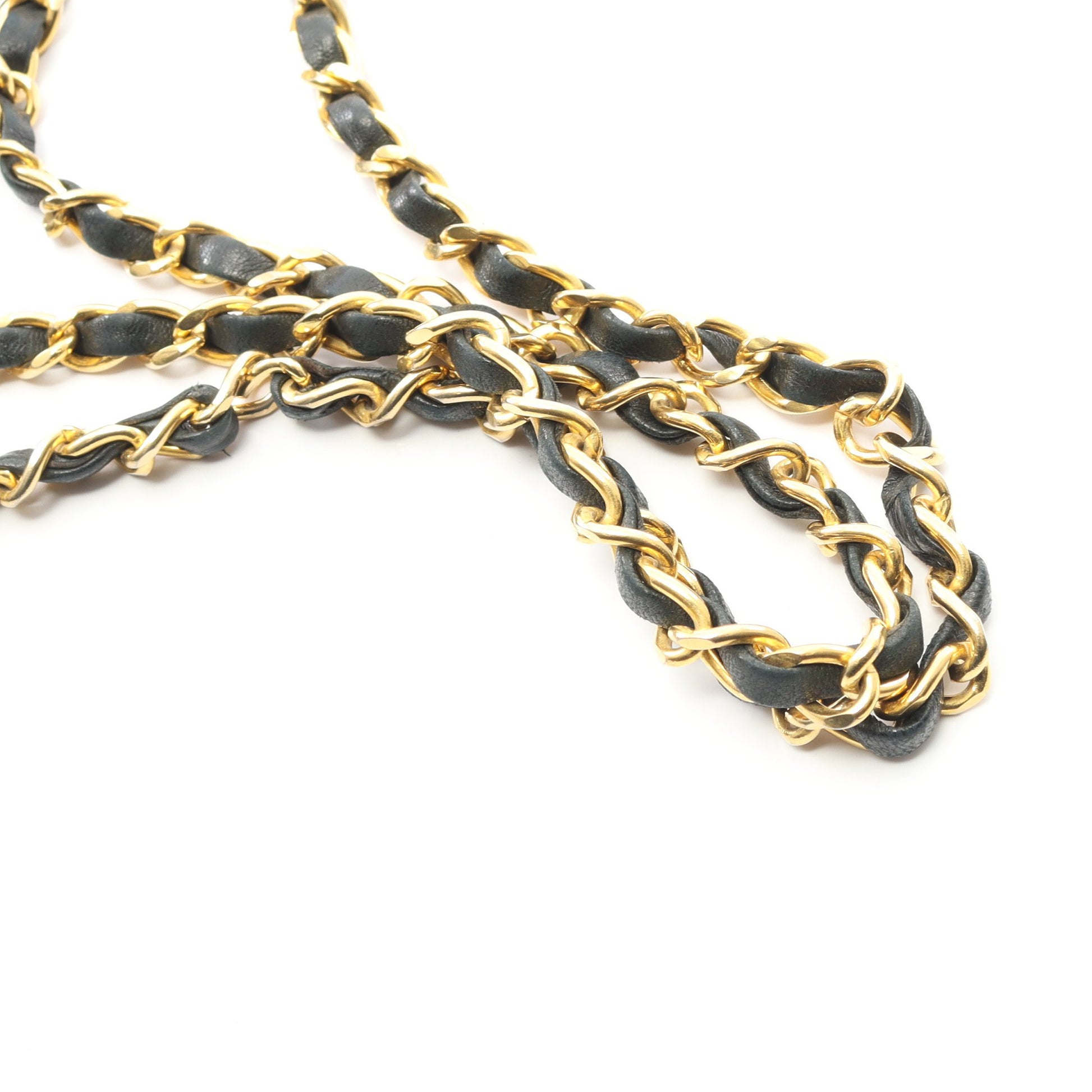 マトラッセ チェーンショルダーバッグ ラムスキン ブラック ゴールド金具 ヴィンテージ シャネル バッグ CHANEL
