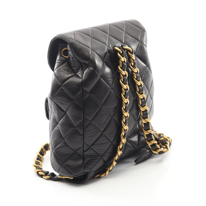 マトラッセ バックパック リュックサック ラムスキン ブラック ゴールド金具 シャネル バッグ CHANEL